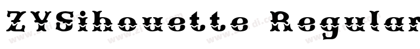 ZYSihouette Regular字体转换 ZYSihouette Regular字体转换